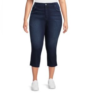 Terra & Sky Jean Capri size 24W Excellent Condition